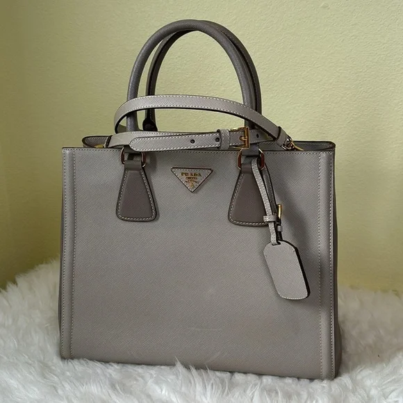 💯Authentic PRADA Saffiano Leather Medium Top Handle Tote Bag🍀 - Picture 17 of 17